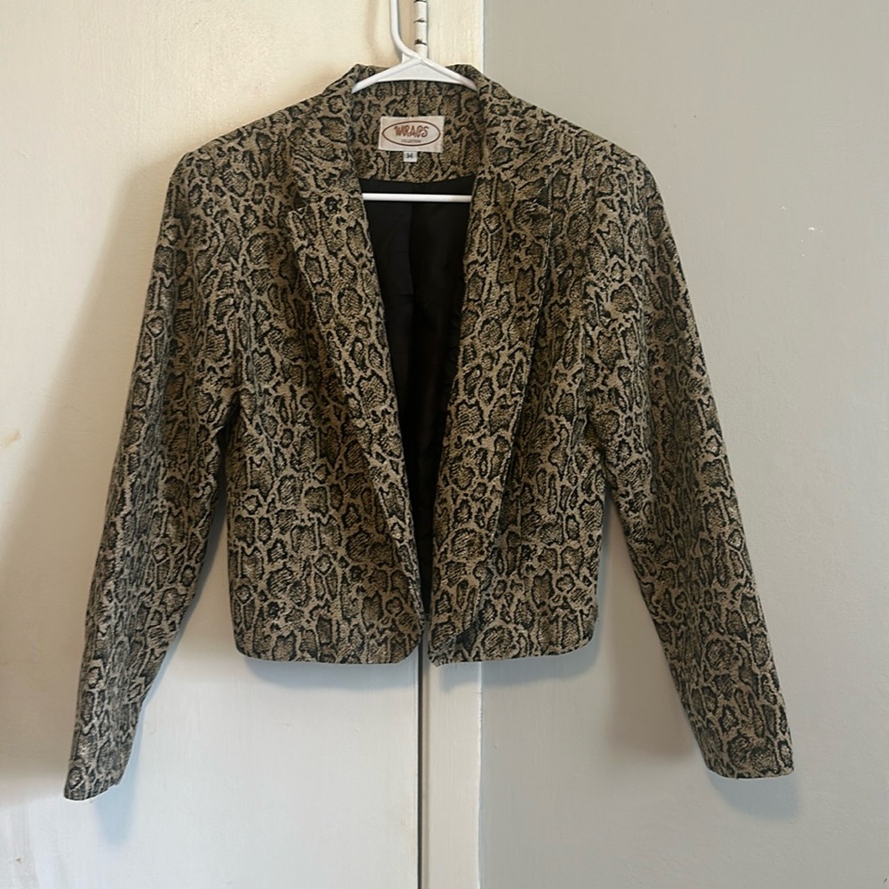 Animal Print Jacket Medium like new